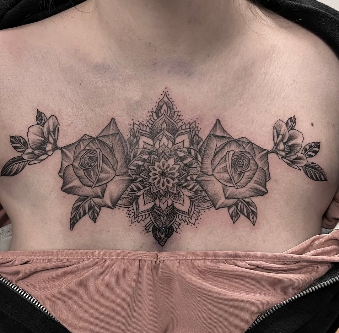 Chest tattoo 7