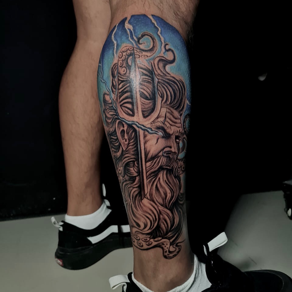 Leg tattoo 7
