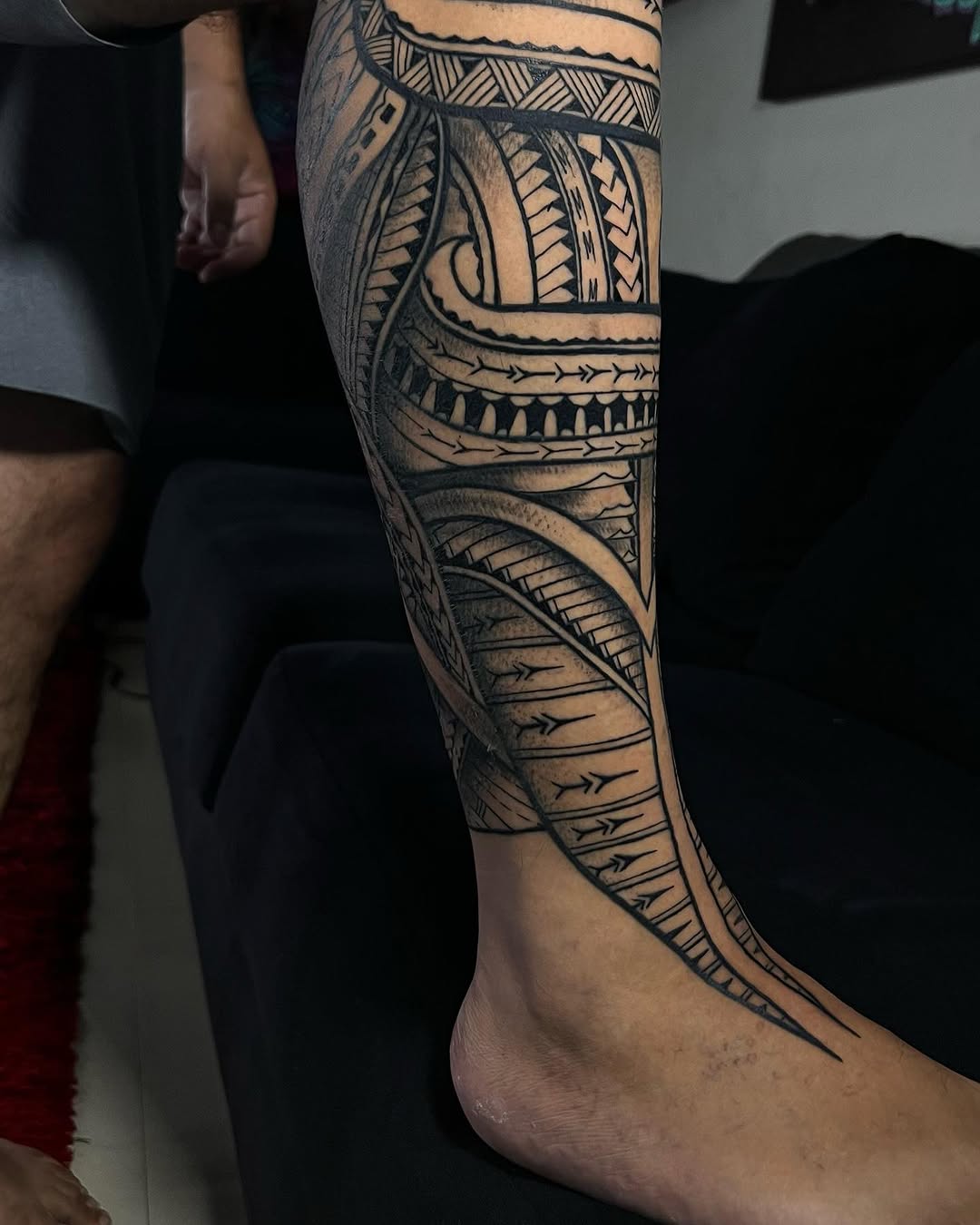 Leg tattoo 8